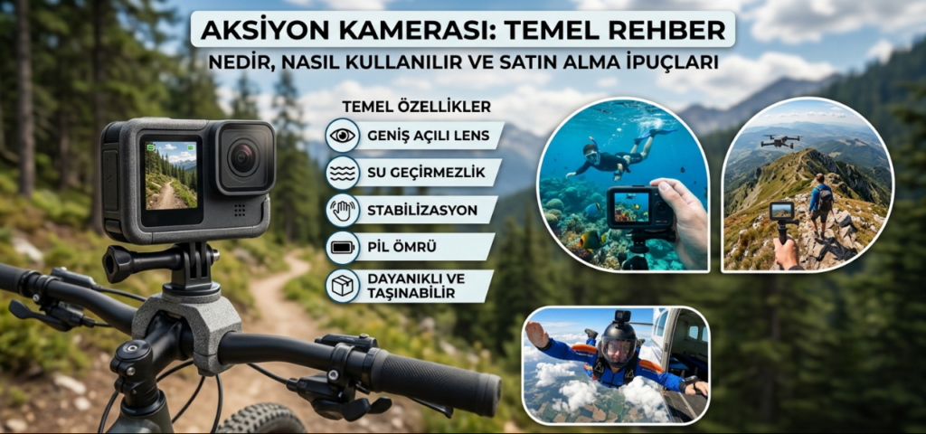 Aksiyon Kamerası Nedir? Özellikleri, Kullanım Alanları ve Satın Alma Rehberi